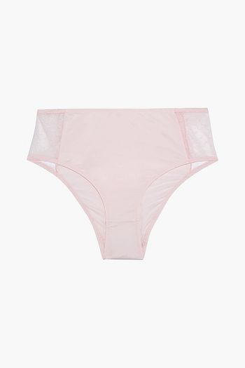 STELLA MCCARTNEY Annabelle Dashing point d'esprit-trimmed stretch-jersey mid-rise briefs