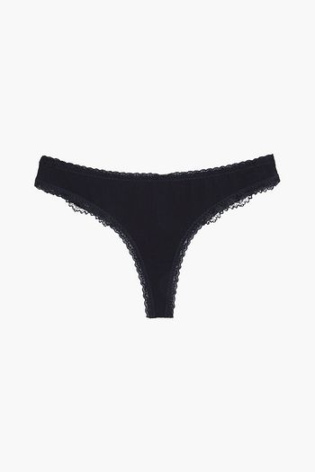 STELLA MCCARTNEY Polly Prancing stretch-jersey and lace low-rise thong