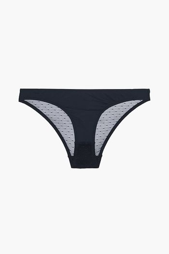 STELLA MCCARTNEY Annabelle Dashing stretch-jersey and point d'esprit low-rise briefs
