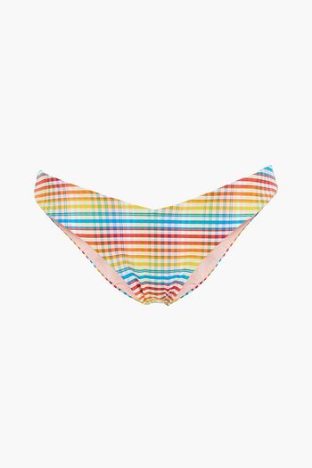 ONIA Chiara checked mid-rise bikini briefs