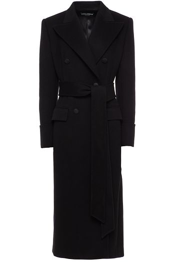 DOLCE & GABBANA Belted wool-felt coat