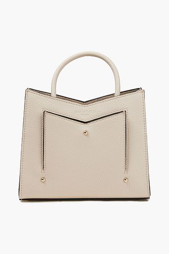 SARA BATTAGLIA Plissé Toy pebbled-leather tote