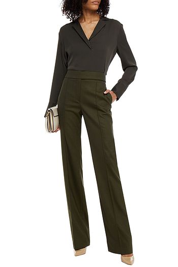 ALEXANDRE VAUTHIER Wool-blend twill straight-leg pants