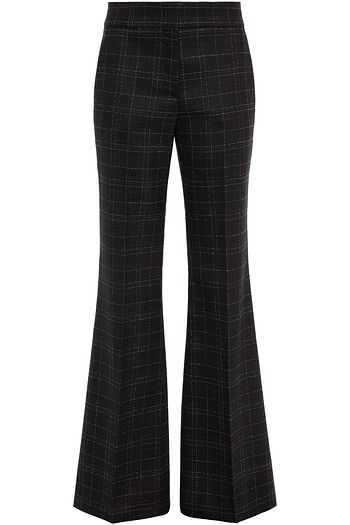 PIAZZA SEMPIONE Checked twill flared pants