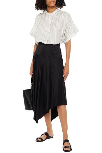JW ANDERSON Asymmetric satin skirt