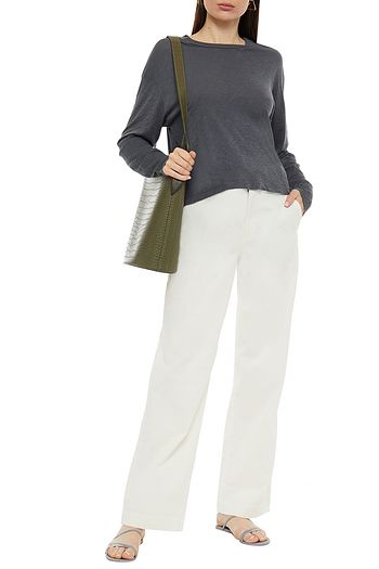 STATESIDE Slub Supima cotton-jersey top