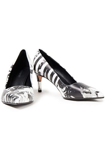 BALMAIN Pumps aus bedrucktem Leder
