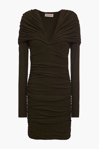 ALEXANDRE VAUTHIER Ruched stretch-crepe mini dress