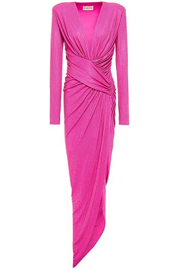 ALEXANDRE VAUTHIER Crystal-embellished draped stretch-jersey gown