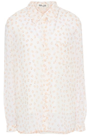DIANE VON FURSTENBERG Lorelei Hemd aus Chiffon mit floralem Print