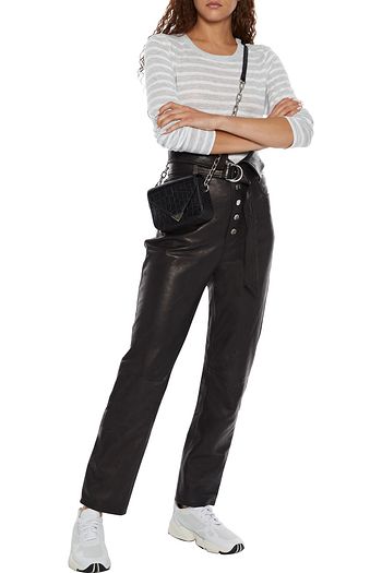ALEXANDERWANG.T Striped slub jersey top