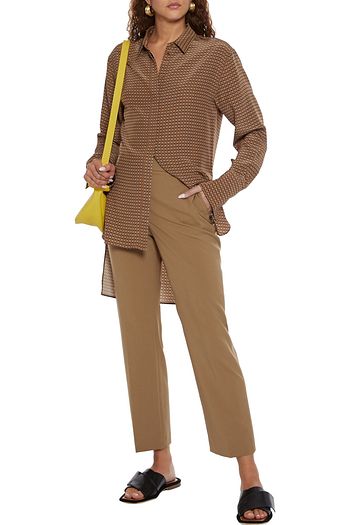 JOSEPH Coleman cropped wool-blend straight-leg pants