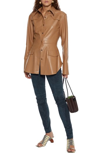 JOSEPH Stretch-suede leggings