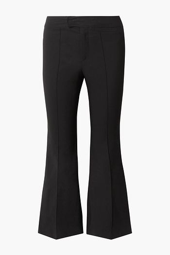 ISABEL MARANT Nyree cotton-blend cady kick-flare pants