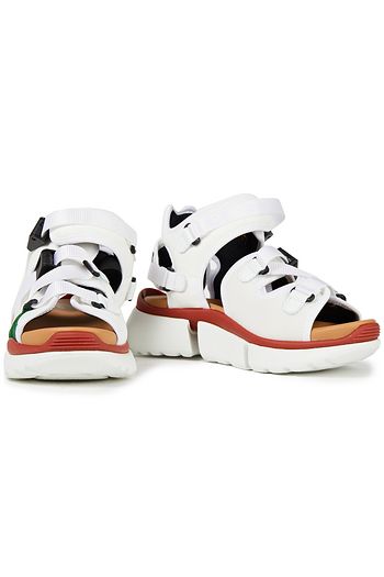CHLOÉ Suede-trimmed mesh sandals