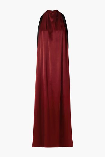 TRE by NATALIE RATABESI Luna two-tone silk-satin gown