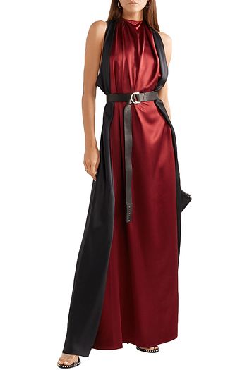 TRE by NATALIE RATABESI Luna two-tone silk-satin gown