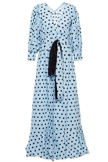 DIANE VON FURSTENBERG Midi-Wickelkleid aus Baumwollpopeline mit Print