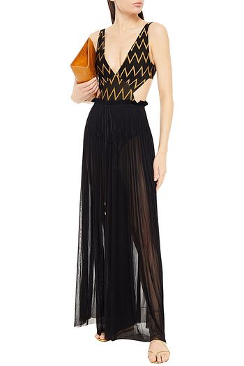 ELENA MAKRI Tegea pleated silk-tulle pants