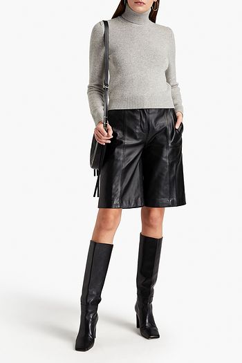 MICHAEL KORS COLLECTION Rollkragenpullover aus meliertem Kaschmir