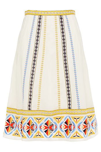 TORY BURCH Adriana Rock aus Baumwollmusselin mit Biesen und Stickereien
