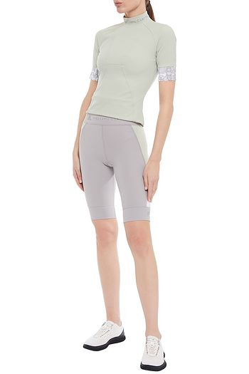 ADIDAS BY STELLA MCCARTNEY Color-block stretch shorts