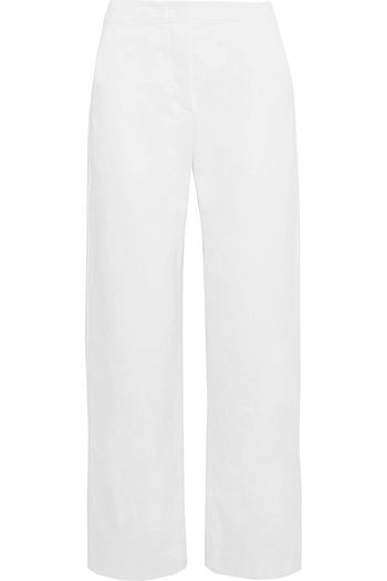 THE ROW Taylor Hose mit weitem Bein aus Baumwoll-Twill