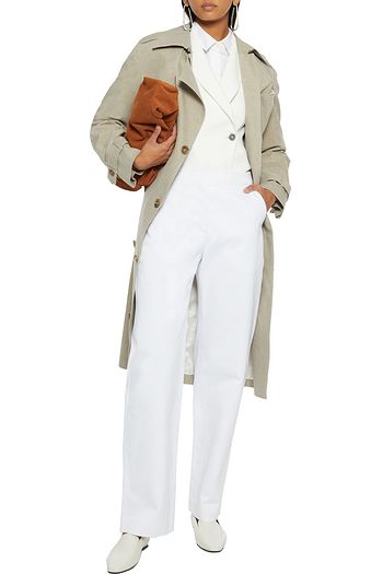 THE ROW Taylor Hose mit weitem Bein aus Baumwoll-Twill