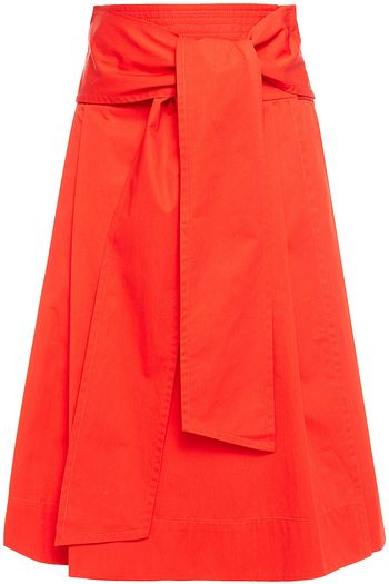 TORY BURCH Wickelrock aus Baumwollpopeline