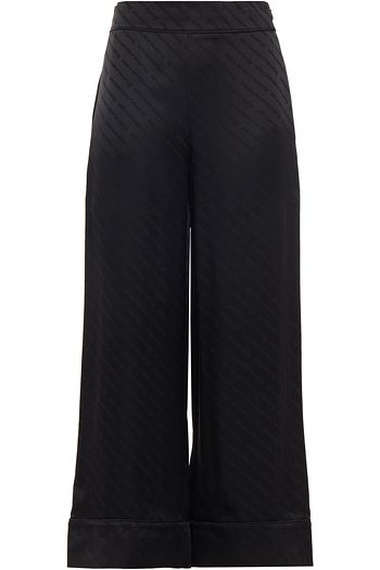 ALEXANDER WANG Satin-jacquard wide-leg pants
