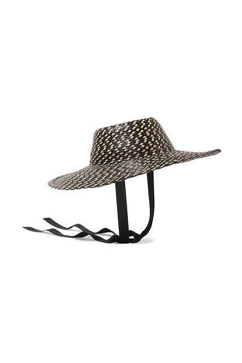 GIGI BURRIS MILLINERY Aloha cotton-trimmed straw hat
