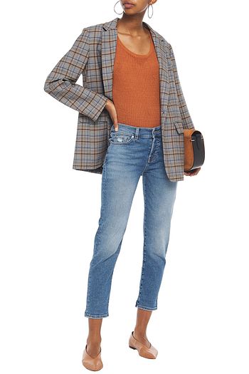 7 FOR ALL MANKIND Asher cropped mid-rise slim-leg jeans