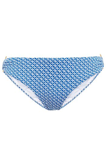 MELISSA ODABASH Evita embellished stretch-jacquard mid-rise bikini briefs