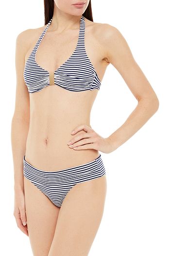 MELISSA ODABASH Provence striped high-rise bikini briefs
