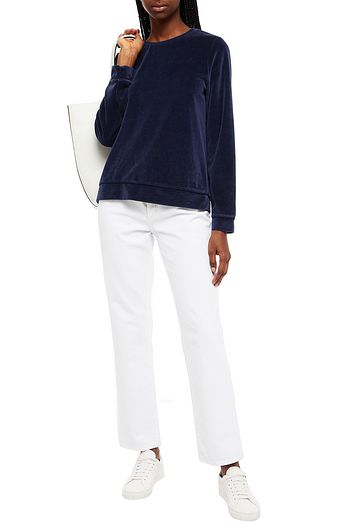 A.P.C. Clarke cotton-blend velvet sweatshirt