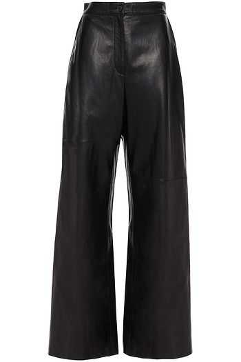 MM6 MAISON MARGIELA Leather wide-leg pants
