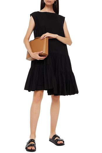 MM6 MAISON MARGIELA Gerafftes Kleid aus Baumwollpopeline