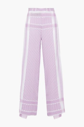 CECILIE COPENHAGEN Hella cotton-jacquard wide-leg pants