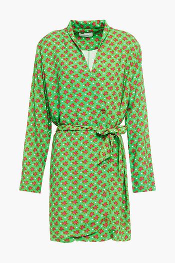 AMERICAN VINTAGE Belabay floral-print woven mini wrap dress