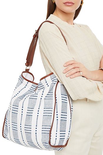 A.P.C. Zora embroidered canvas shoulder bag