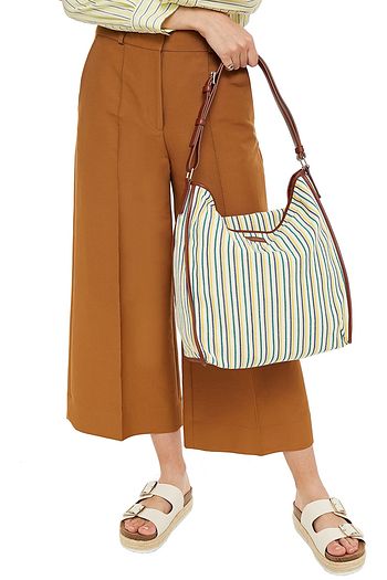 A.P.C. Zora striped canvas shoulder bag