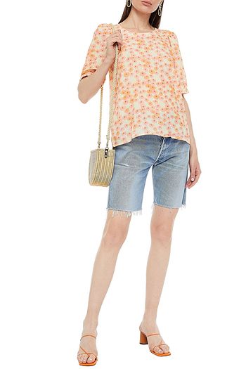 CECILIE COPENHAGEN Erna floral-print cotton-gauze top