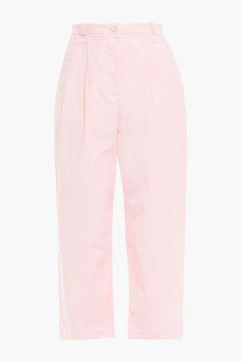 AMERICAN VINTAGE Pitastreet cropped cotton-blend twill straight-leg pants