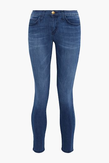 CURRENT/ELLIOTT The Stiletto cropped low-rise skinny jeans