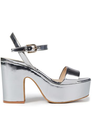 FURLA Mirrored-leather platform sandals
