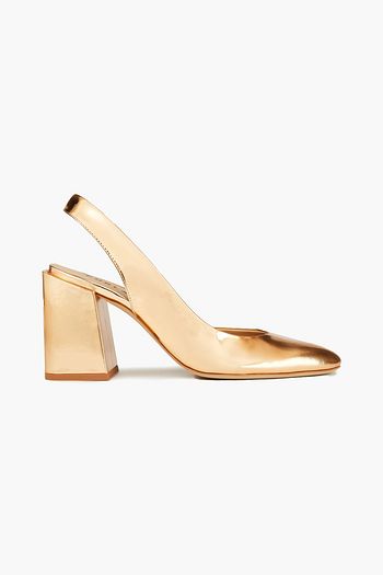 FURLA Mirrored-leather pumps