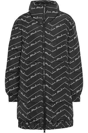 LOVE MOSCHINO Printed quilted shell parka