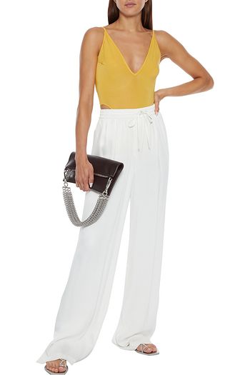 RICK OWENS Open-back cutout stretch-jersey bodysuit
