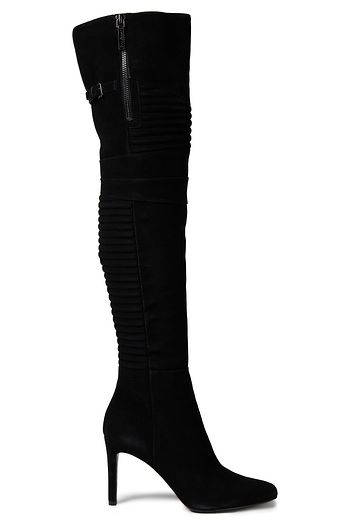 PIERRE BALMAIN Suede over-the-knee boots