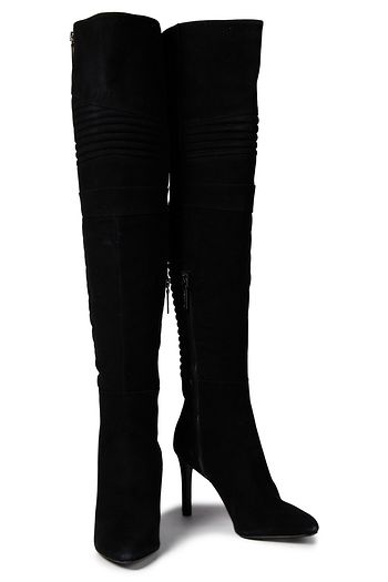PIERRE BALMAIN Suede over-the-knee boots